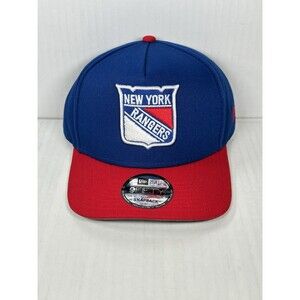 New Era 9FIFTY New York Rangers A-Frame NHL Adjustable SnapBack Hat Cap NWT